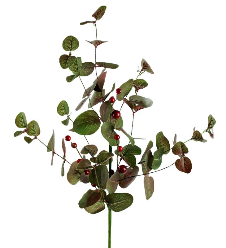 Picture of Christmas Rustic Berry & Leaves Spray